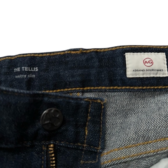 Adriano Goldschmied AG Jeans Mens 29R Tellis Modern Slim Japanese Selvedge Blue - Picture 6 of 7